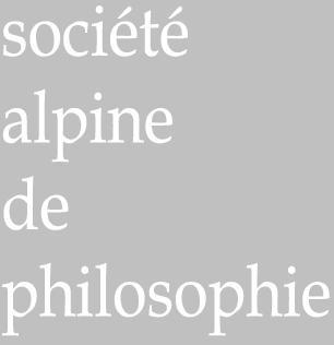 La Société Alpine de Philosophie (SAP)